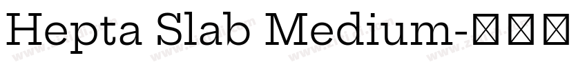 Hepta Slab Medium字体转换